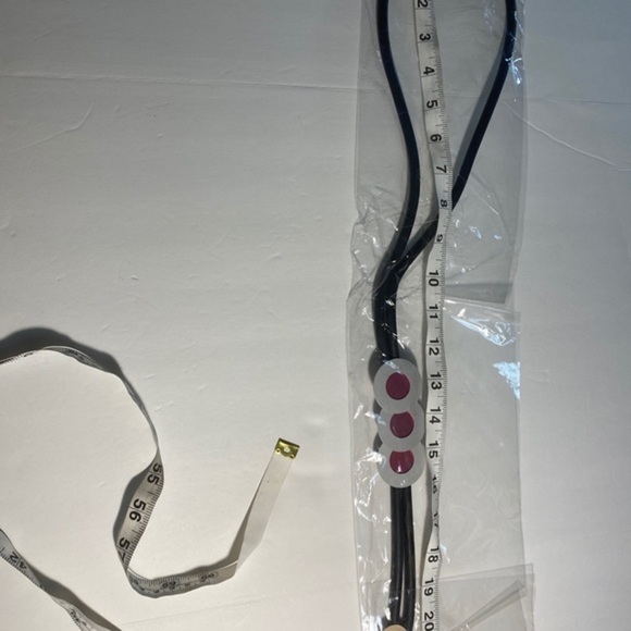 Long Statement Necklace Women’s Pink Round - Picture 4 of 13